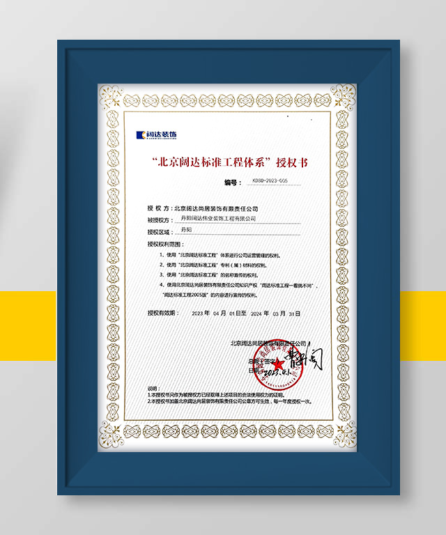 闊達(dá)授權(quán)證書